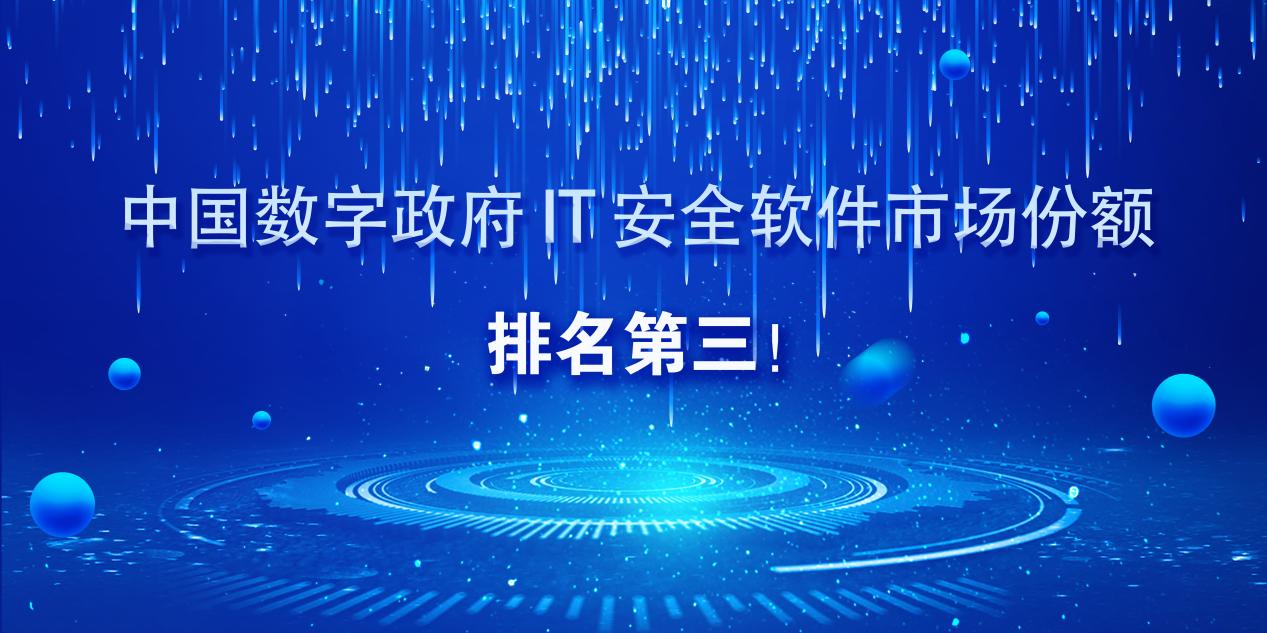 中国政府行业 IT 安全软件市场份额发布，电子游艺网排名第三！