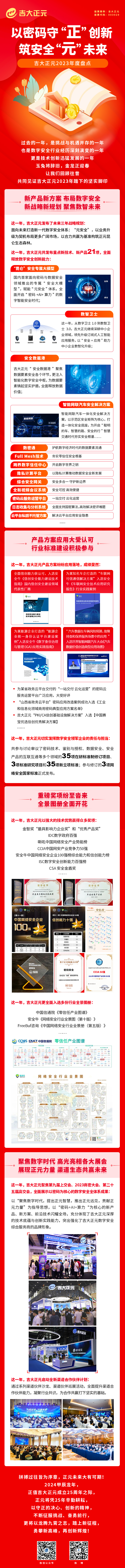 以密码守“正”创新 筑安全“元”未来 | 电子游艺网2023年度盘点